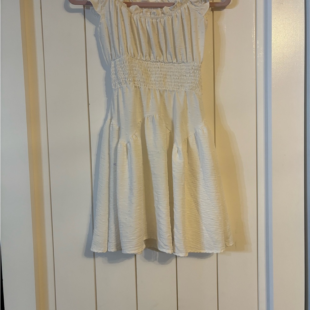 Urban Outfitters Cream Casual Dress